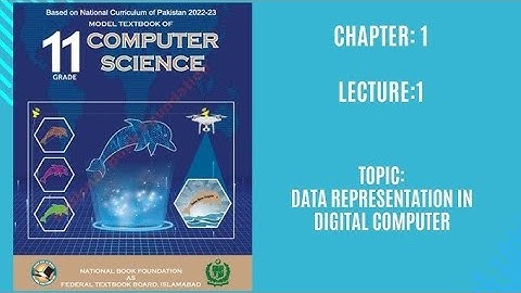 class 11 fbise  computer science topic 1.1 Data representation in digital computer
