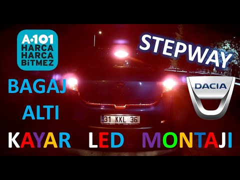 A101 Animasyonlu Bagaj Altı Kayar Led Uygulaması 2