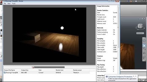 AutoCAD Lighting Tutorial Luminance Effect