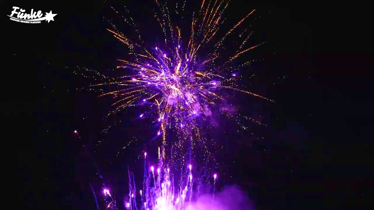 Wallop Firework Compound GLIMMER 100 shots 20mm compound - Funke Fireworks #fireworks - YouTube