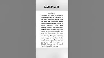 #daffodils#summary#9thclass#english9#guess#notes9#englishguess9#easynotes