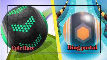 Action Balls Ring portal vs Going Balls Epic race - SpeedRun Gameplay Walkthrough (Android, iOS)