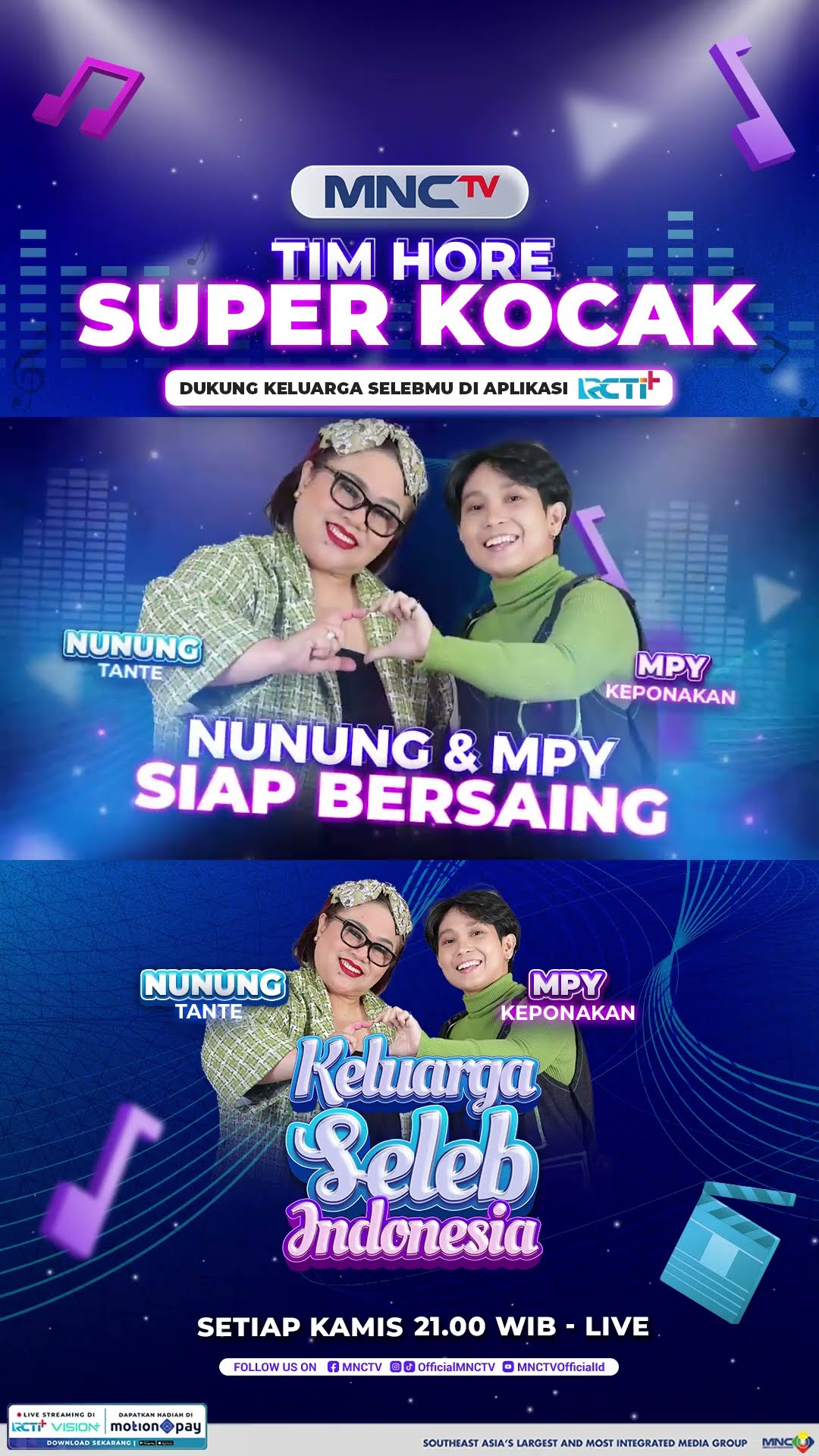 NUNUNG DAN MPY SIAP TAMPIL MAKSIMAL DI PANGGUNG KELUARGA SELEB INDONESIA