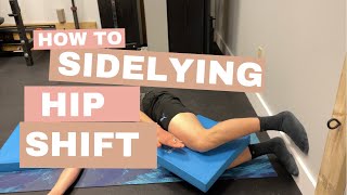 Sidelying Forward Hip Shift on Wall