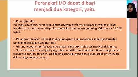 Manajemen Sistem Input Output