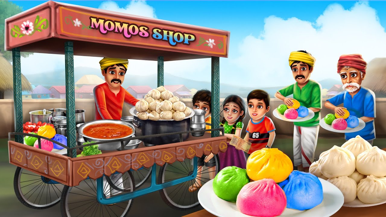 Momos Business Plan In Hindi रंगीन मोमोस व्यापार - COLOURED MOMOS BUSINESS Story | Hindi Moral