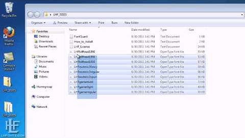 How to Install Fonts in Windows 7 and Windows Vista