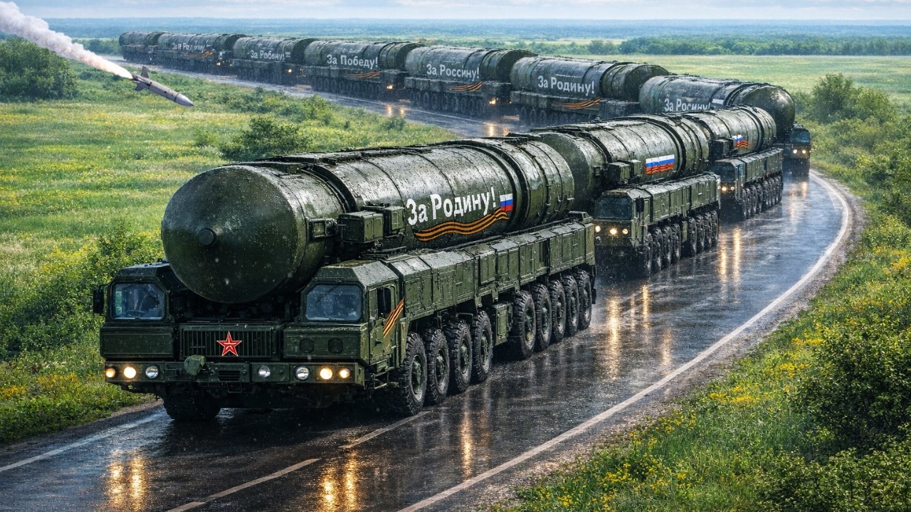 Ukraine BLOWN UP 4 Russian Ballistic Missile Launchers on the march by Missile Strike