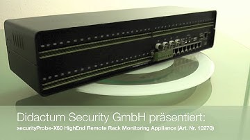 securityProbeX60 Rack Monitoring System im Distributionsvertrieb von Didactum® Security GmbH