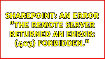 Sharepoint: An error "The remote server returned an error: (403) Forbidden."