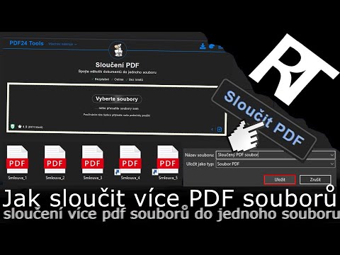 Jak sloučit PDF soubory - spojení/sloučení více PDF souborů do jednoho souboru (tutoriál)