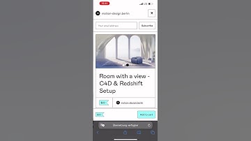 C4D Interior Setup with Redshift. Room with a view. #3d #c4d #redshift #template #cinema4d