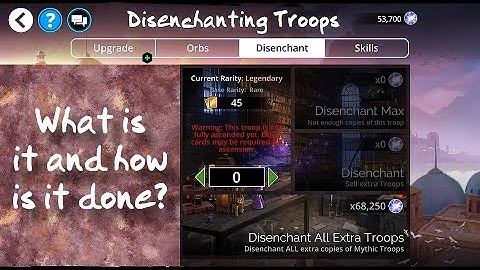 Gems of War Tiny Tutorial: Disenchanting Troops for Extra Souls