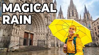 Gothic Barcelona Comes Alive in the Rain | 4K Walking Tour screenshot 1