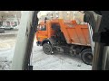 /ВИД ИЗНУТРИ/Управление погрузчиком-экскаватором terex815/Погрузка камаза снегом.