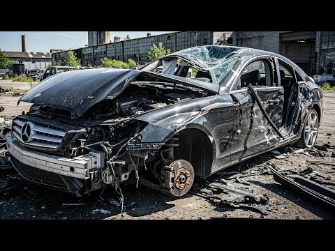 Реставрация Mercedes-Benz CLS | Из разбитого автомобиля в роскошный седан