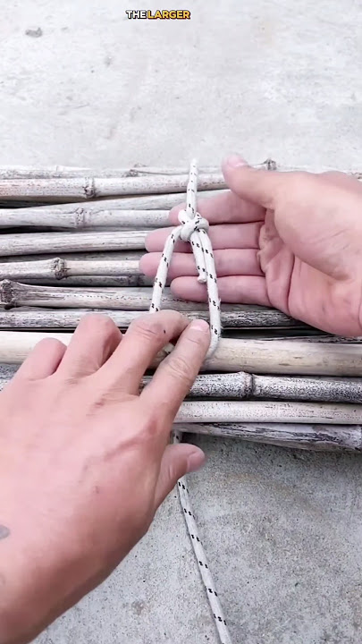Secure Wooden Bundles with This Genius Knot Trick! #bunddle #shorts