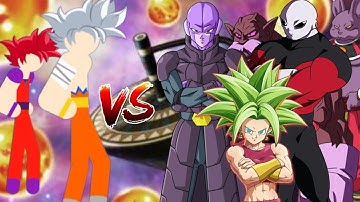 Stickman Warrior Goku MUI Vs Other Universe 🌌 Goku Vs Champa, hit, Kefla, jiren, Toppo