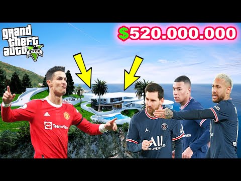 RONALDO SÜPER LÜKS YENİ EVİNİ ARKADAŞLARINA GEZDİRİYOR! - GTA 5