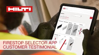 Famous Hilti Firestop Selector, Submittal and Engineering Judgement App - Customer Testimonial Wealth