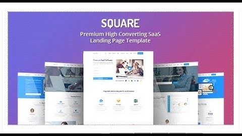Square - Premium High Converting SaaS Landing Page Template | Themeforest Templates