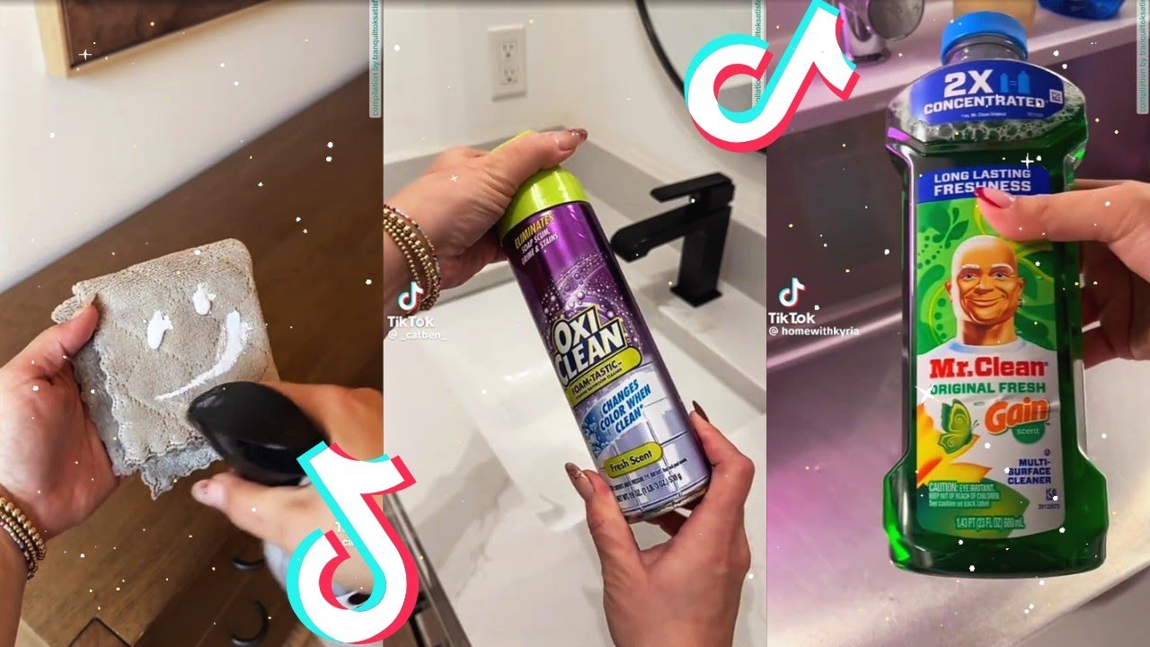 1H+ Satisfying Sudsy Scrubbing and Cleaning🧼 ASMR 🔊TikTok Compilation✨Cleaning TikToks Compilation