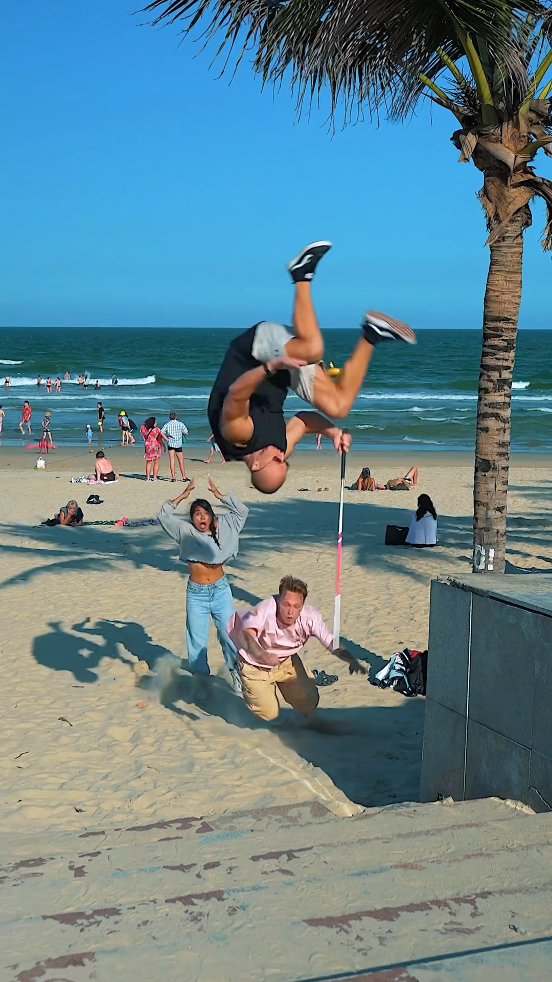 Gymnast Pretended to Be a Blind Man Prank?#kiryakolesnikov #prank #comedy #funny #parkour #stunt