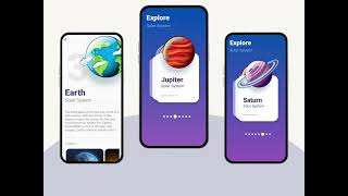 Explore solar system with Planets app with Top Notch UI and Animation screenshot 1