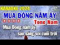 Mùa Đông Năm Ấy Karaoke Tone Nam ( Dm ) Nhạc Sống | Trọng Hiếu