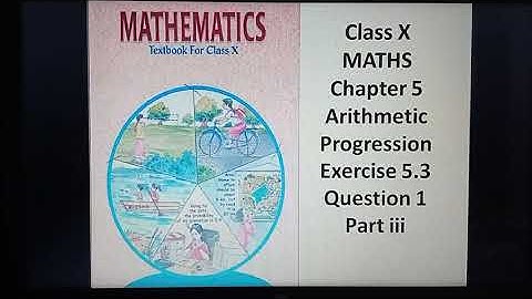 #ncertmath #arithmeticprogression #chapter5#exercise5.3#question1#partiii