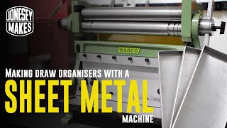 Making workshop drawer organisers with my 3 in 1 sheet metal machine