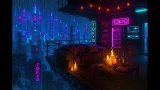 Rainy Neon Rooftop — Deep Focus Ambience for Work & Study