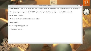 How to Get Desktop Gadgets and Sidebar Back in Windows 8