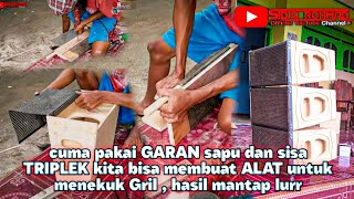 cara menekuk Gril dengan alat seadanya hasil lumayan bagus dan rapi