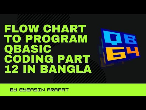 Flow Chart To Program Qbasic coding part  12 in bangla