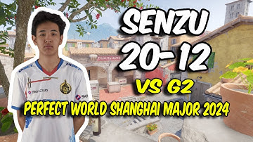 CS2 POV The MongolZ Senzu (20/12) vs G2 (Inferno) @ Perfect World Shanghai Major 2024
