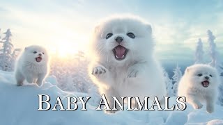 Baby Animals in Winter - Relaxing Music That Heals Stress, Anxiety, and Depressive Conditions