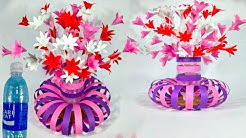cara membuat bunga botol bekas kreatif | how to make used plastic bottle crafts - Durasi: 5.41. 
