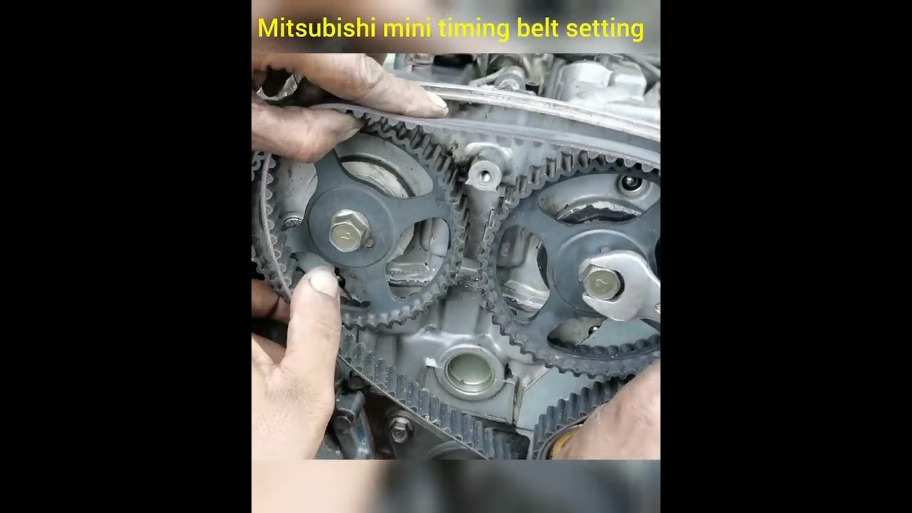 Mitsubishi timing belt fitting//1100cc engine YouTube