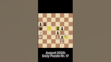 August Daily Puzzle Nr. 17 #shorts #chess #chesstactics #chesspuzzle #checkmate#chesscom
