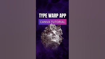 How To Warp Text in Canva #shorts #canva #tutorial #canvatips #texteffect