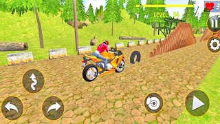 Bike Jungle Stunt Game - Level 31 to 34 | Motor Bike Race Stunt Gameplay #27 screenshot 5