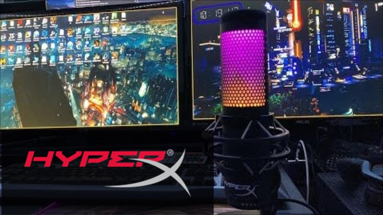 Microphone HyperX QuadCast S Blanc - Setup Game