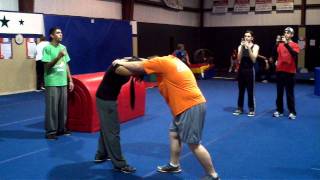 Double palm spin