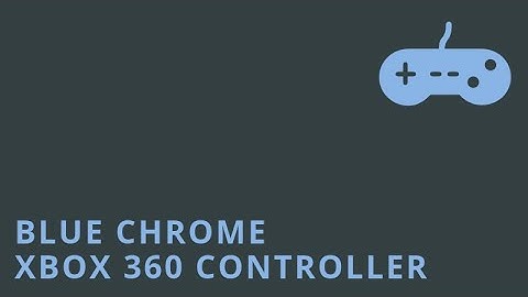 Blue Chrome Custom Modded Xbox 360 Controller