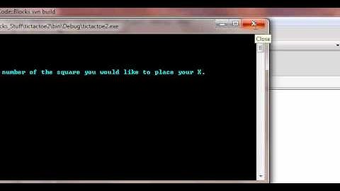 Tic Tac Toe -- My First Console Game In C++
