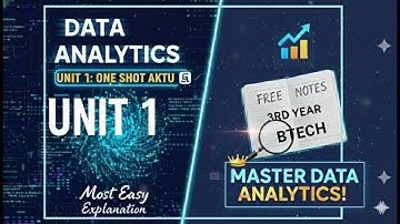 Data Analytics Unit 1One shot Aktu |3rd year| Btech 