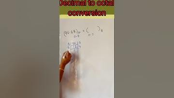 Decimal to octal conversion ( with dot) || computer number system trick #yutubeviral #computer #yt