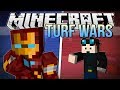 IRON MAN'S A CHEATER! | Minecraft: Turf Wars Minigame