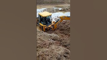Jcb 3dx fish pond work